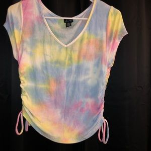 Rainbow tie dye shirt